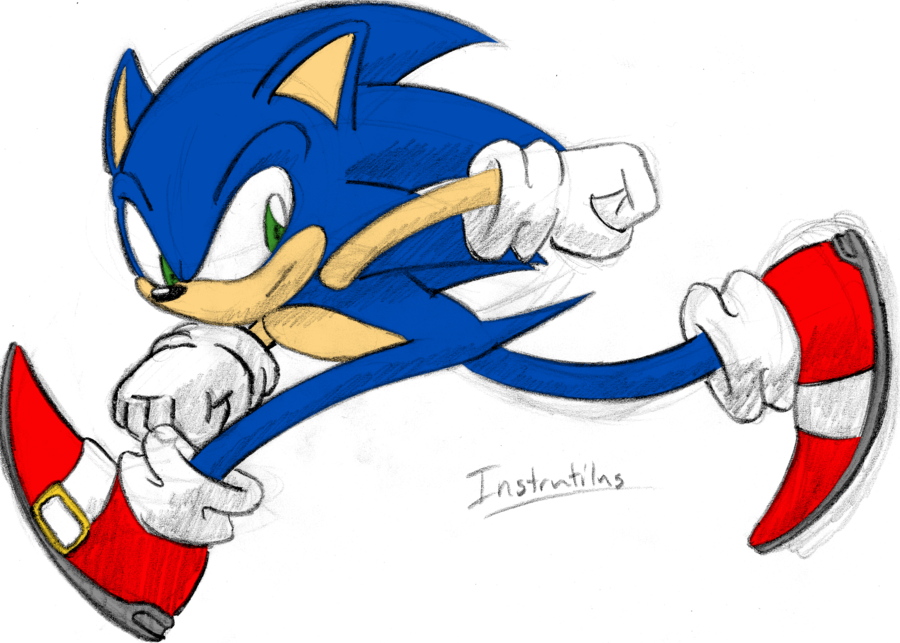 Sonic The Hedgehog By Adhedgehog - Sonic The Hedgehog (900x643)