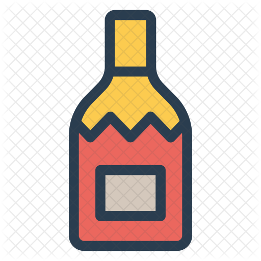 Alcohol Bottle Icon - Glass Bottle (512x512)