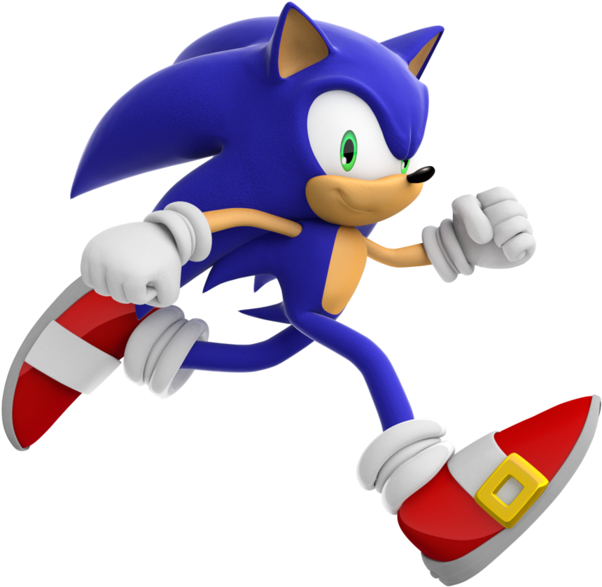 Super Sonic Run - Sonic The Hedgehog Running (894x894)