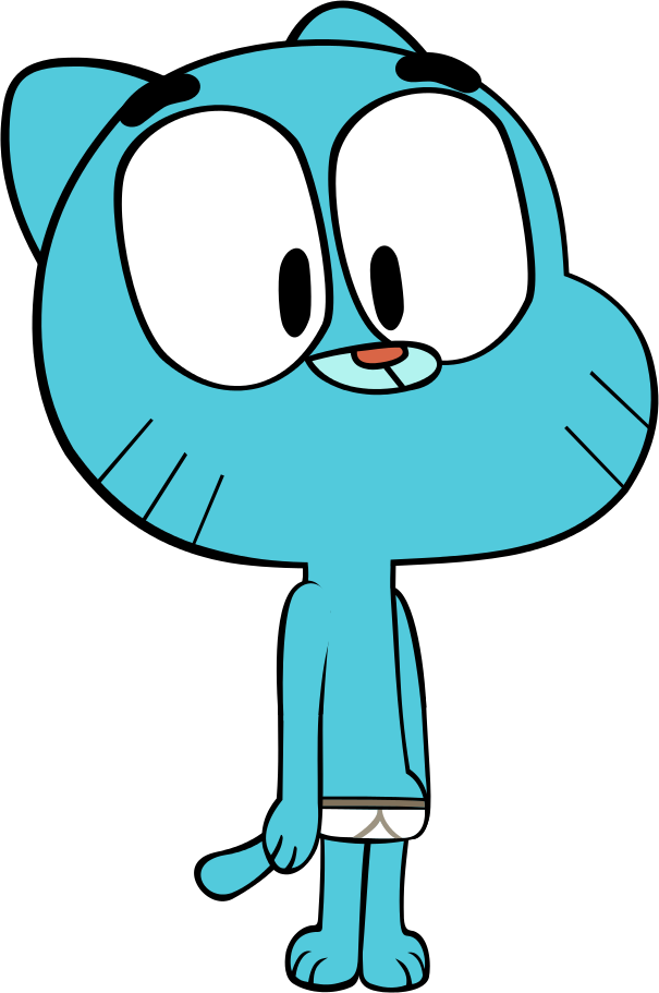 Gumball In His Underwear By Megarainbowdash2000 - Amazing World Of Gumball Underwear (605x911)