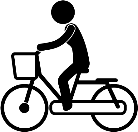 School And Study - 自転車 フリー 素材 イラスト (640x480)