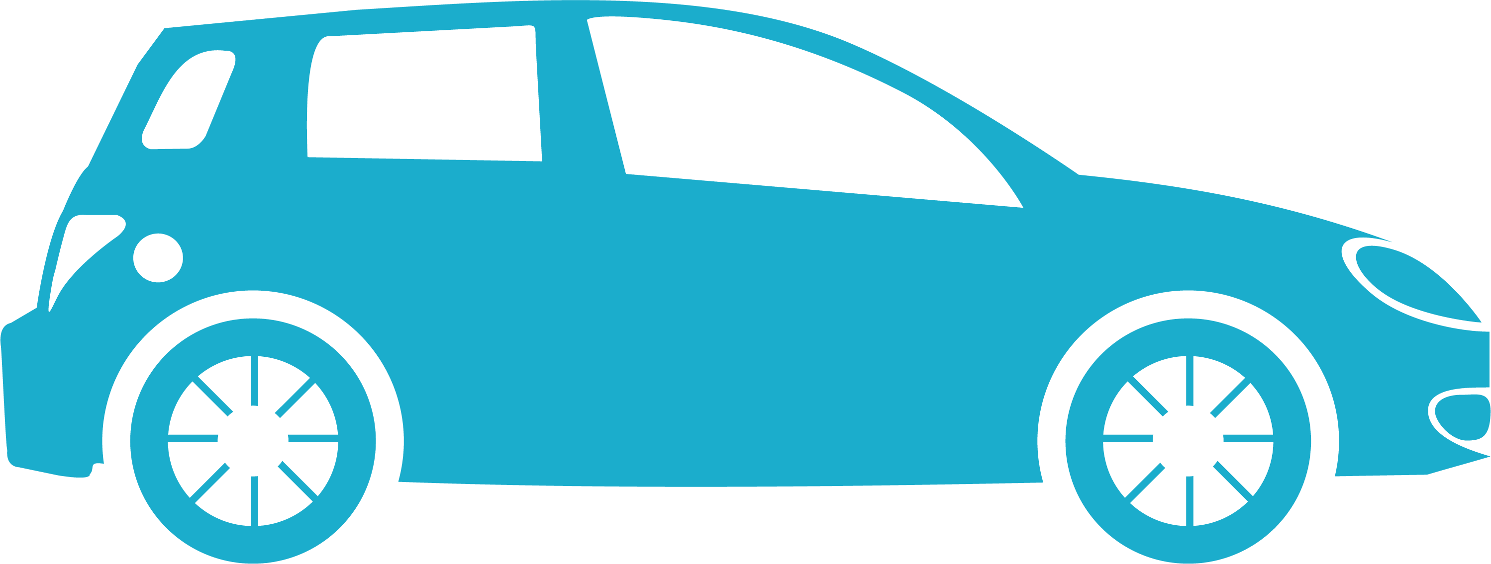 Car Silhouette Hatchback - Vehicle In Good Condition (2997x1135)
