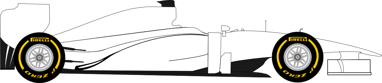 Blank Livery - Formula 1 Car Template (1221x267)