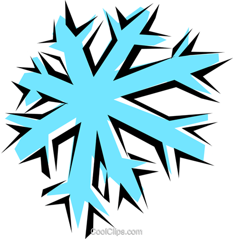 Snowflake Royalty Free Vector Clip Art Illustration - Clip Art (468x480)