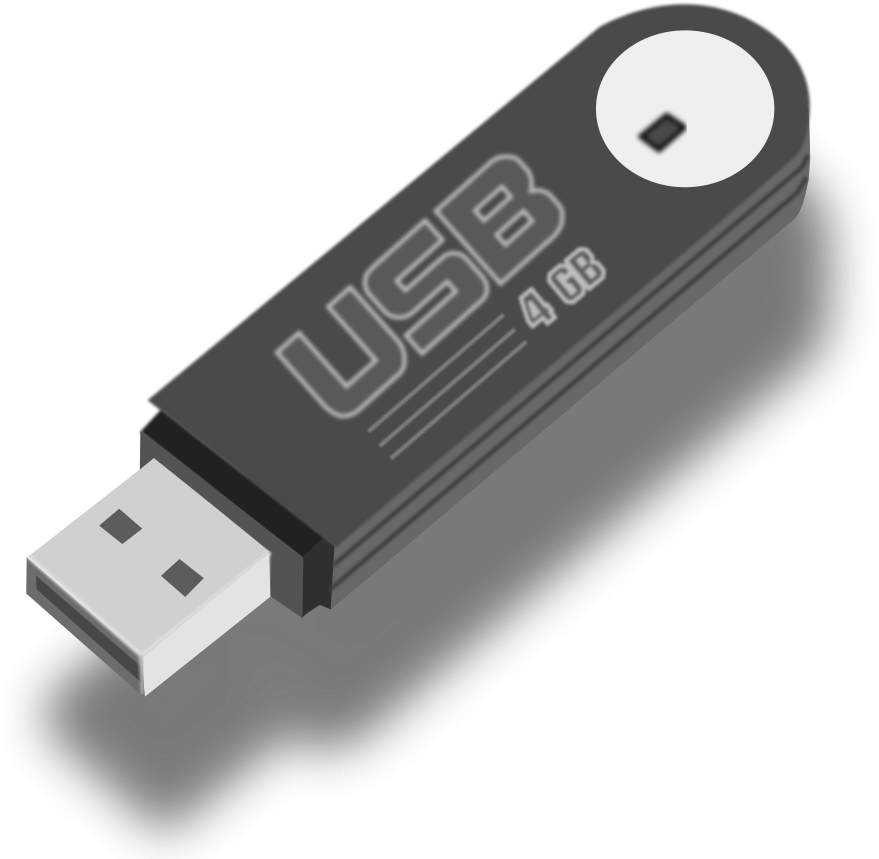 Hard Disk Flash Drive Clipart Vector Clip Art Free - Usb Flash Drive (900x900)
