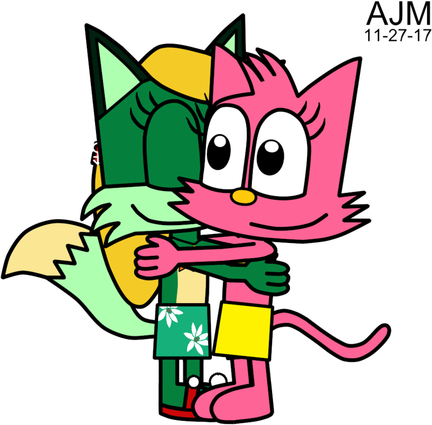 Snowflake Hugging Layla By Makatoons - Cartoon (894x894)