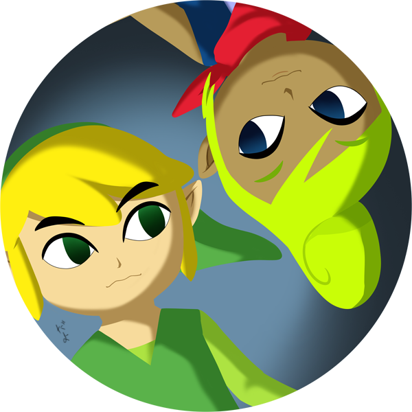 Side By Side By Icy-snowflakes - The Legend Of Zelda: The Wind Waker (600x600)