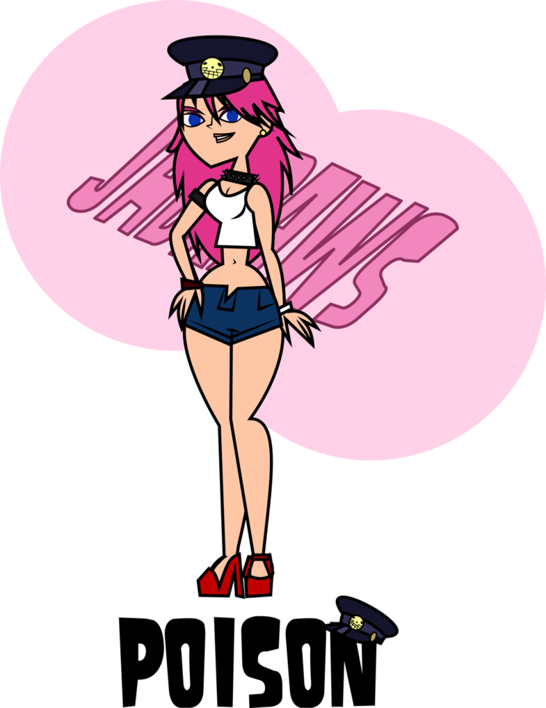 Poison On Total Drama Style By Jadraws - Poison Street Fhaiter (785x1017)
