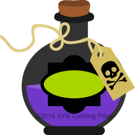 #pp-2762 Poison Bottle - Illustration (450x450)