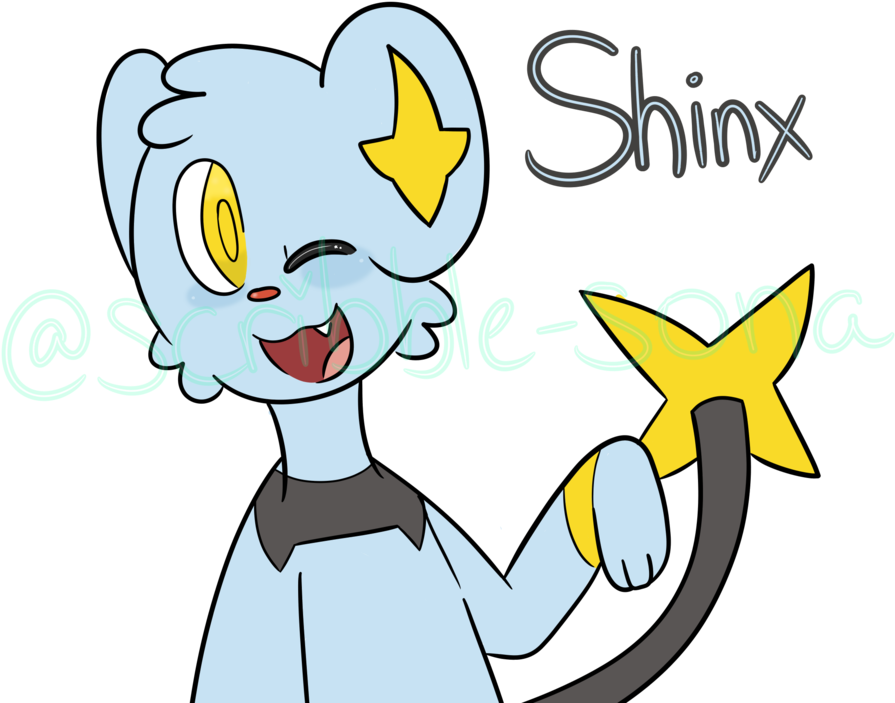 Shinx~ By Scribble-sona - Cartoon (1024x720)