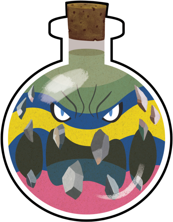 Alola Muk In A Sand Bottle By Thefoxgoblinden - Drawing (786x1017)