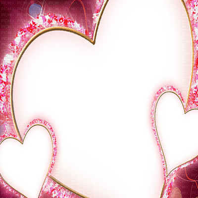 Pink Hearts Frame - Love Frame Png (400x400)