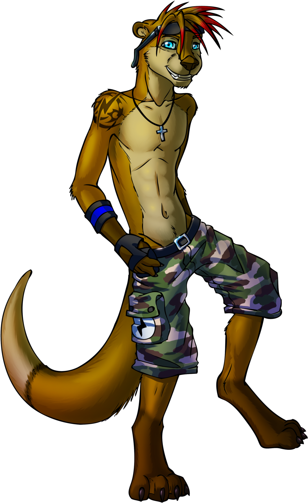 Otter Fox By Lord-kiyo - Male Anthro Otter (1024x1665)