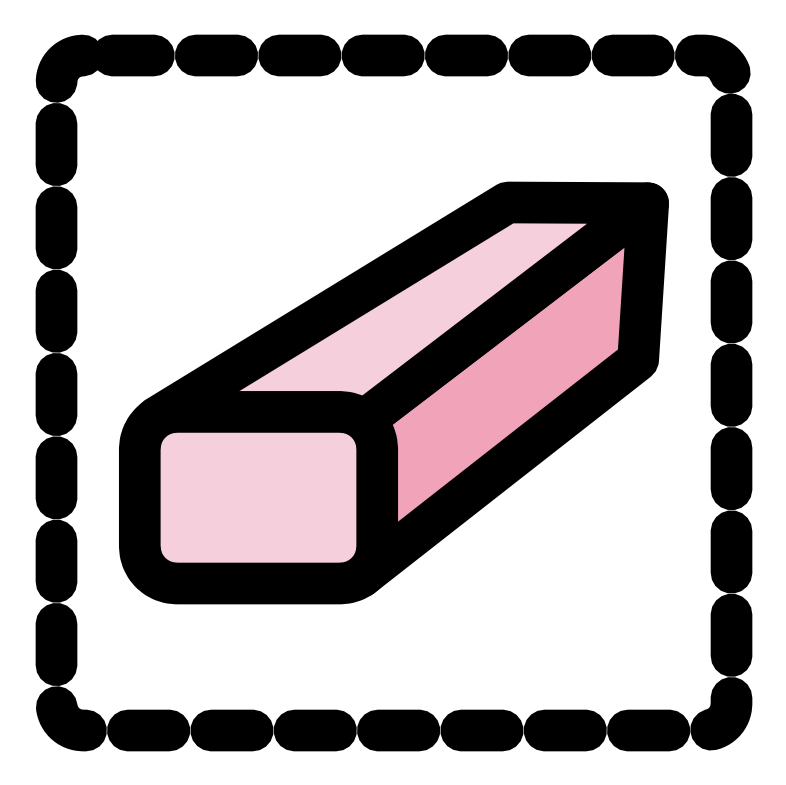 Eraser Tool Clipart (800x800)