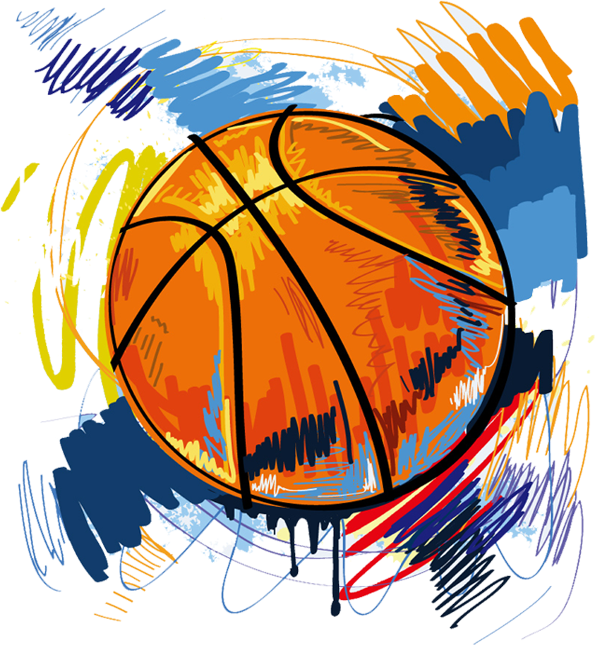 T-shirt Basketball Graffiti Illustration - T-shirt Basketball Graffiti Illustration (1129x1200)