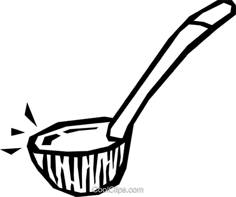 Soup Ladle Royalty Free Vector Clip Art Illustration - Soup Ladle Royalty Free Vector Clip Art Illustration (480x402)