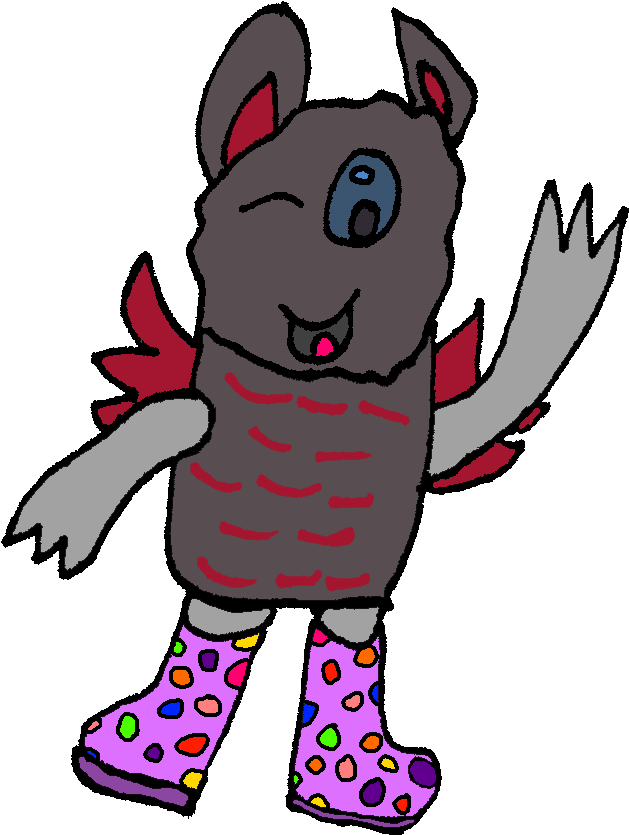 Licorice Sugar Mite In Rain Boots By Voltenso - Cartoon (720x951)