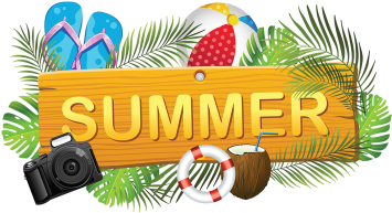 Creative Summer Board With Summer Elements, Summer, - Summer Collection Png (360x360)