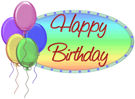 Birthday Balloons Clip Art Download - Balloons Happy Birthday Gif (438x322)