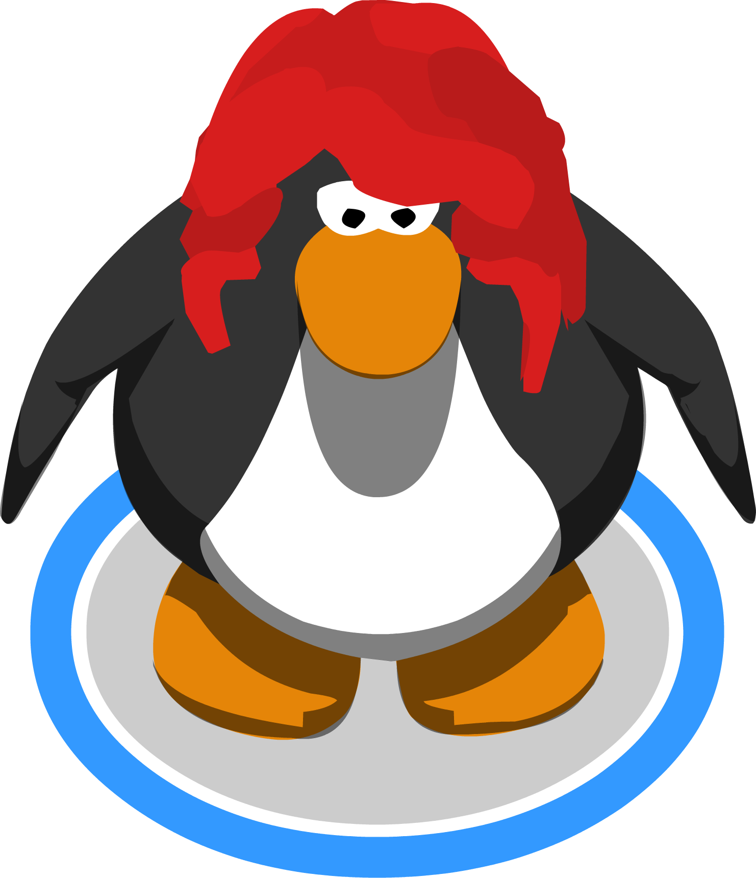 The Red Licorice In-game - Club Penguin 3d Penguin (1482x1720)