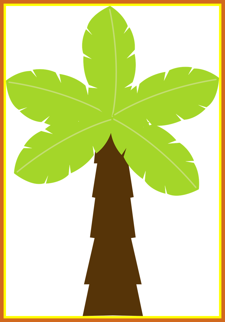 Unbelievable U F Imprimibles Moana Clip Of Coconut - Molde De Palmeira Em Eva (950x1361)