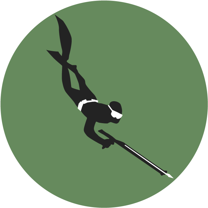 Spearfishing - Portrait Of A Man (750x750)