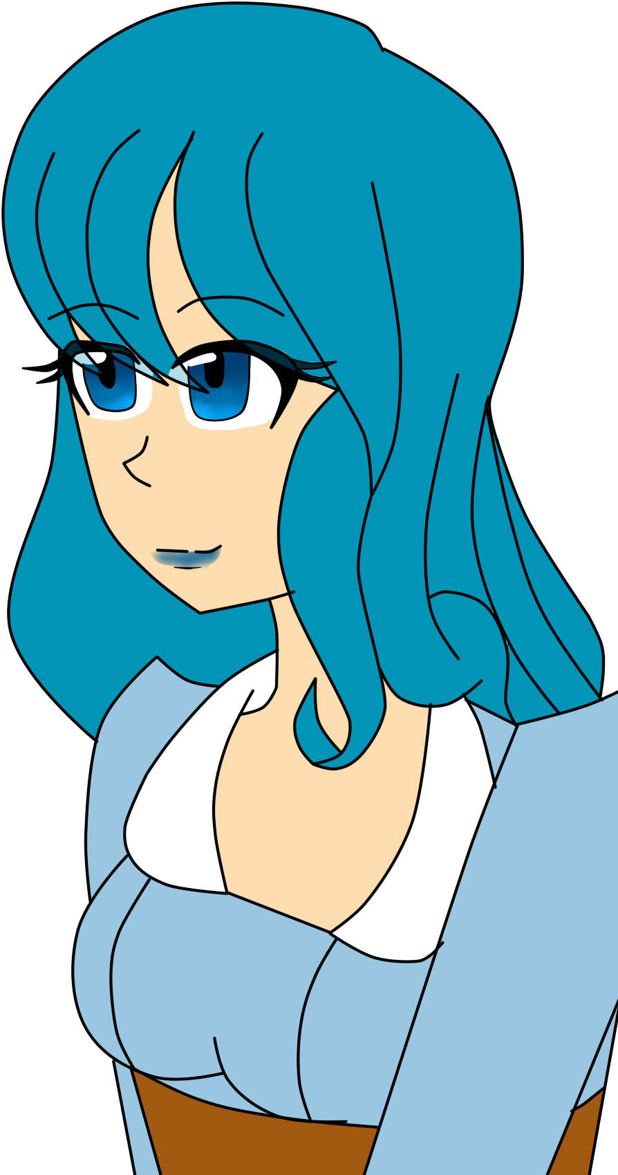 A Sample Bust Of Maia In Some Casual Clothes - Cartoon (1200x1800)