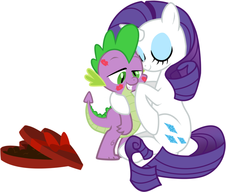 Rarity Kissing Spike By Exe2001 On Deviantartrarity - My Little Pony: Friendship Is Magic (1280x1014)