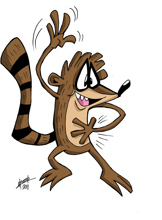 Rigby By Supermanosbros - Cartoon (612x842)