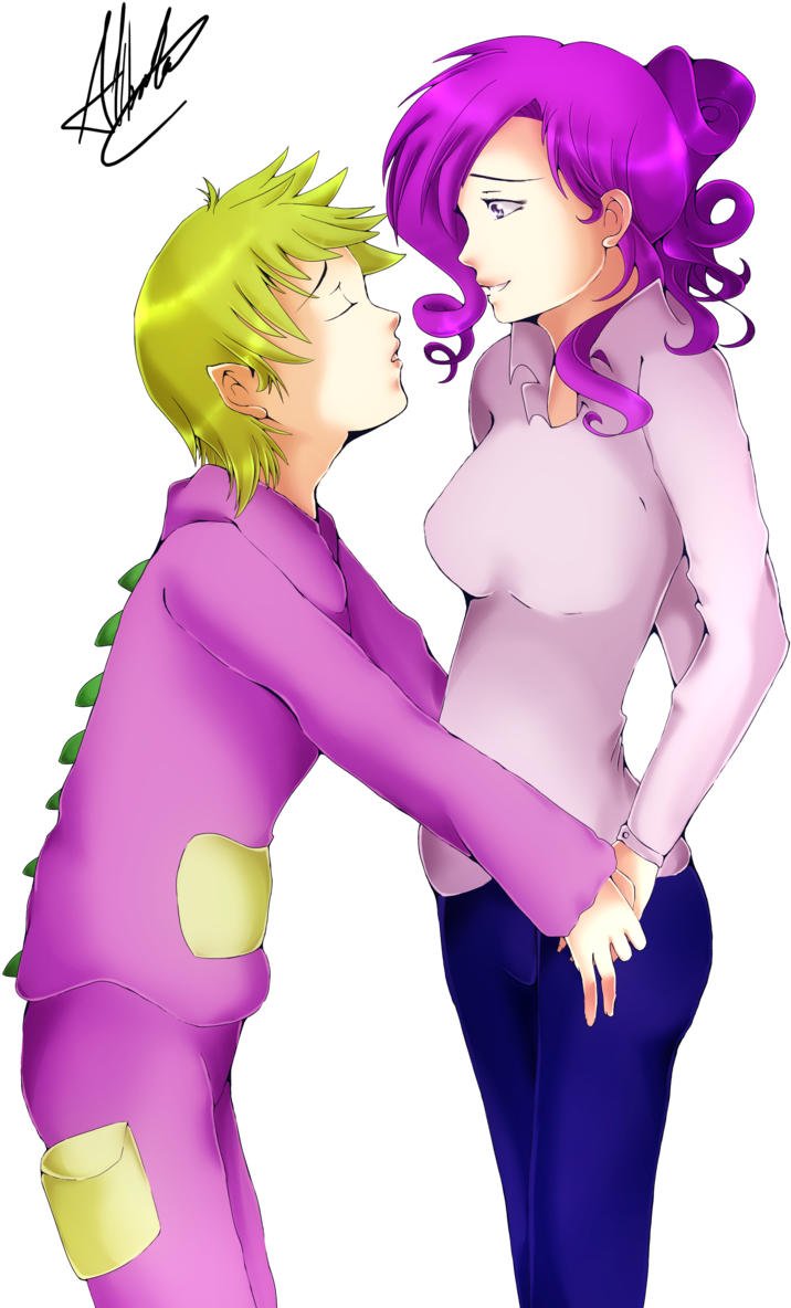 My Little Pony Spike And Rarity Kids - Kiss Spike And Rarity (900x1273)