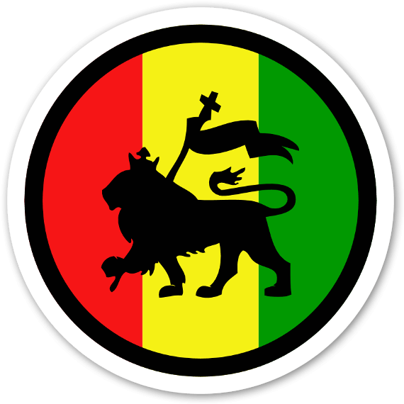 Rastas Clipart Peace Finger - Rasta Lion (600x600)