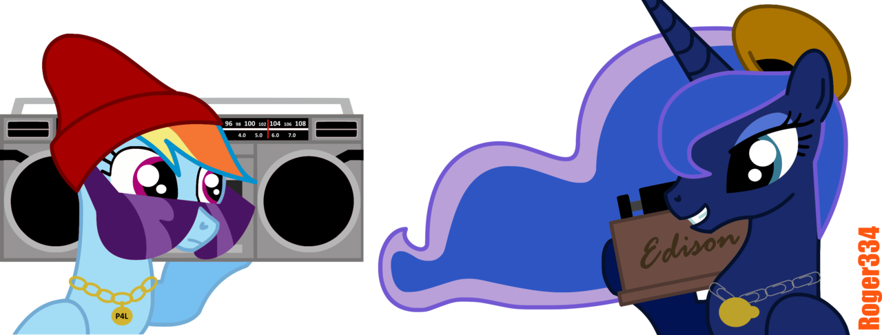 Roger334, Beanie, Boombox, Hat, Paperclip, Phonograph, - Illustration (1280x486)