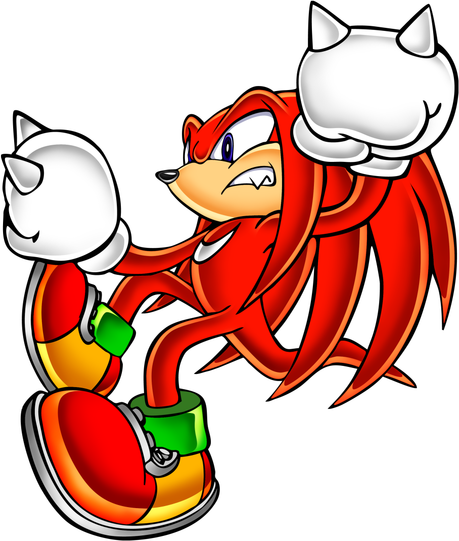 My Favourite Knuckles Rap - Knuckles The Echidna Sonic Adventure (937x1102)