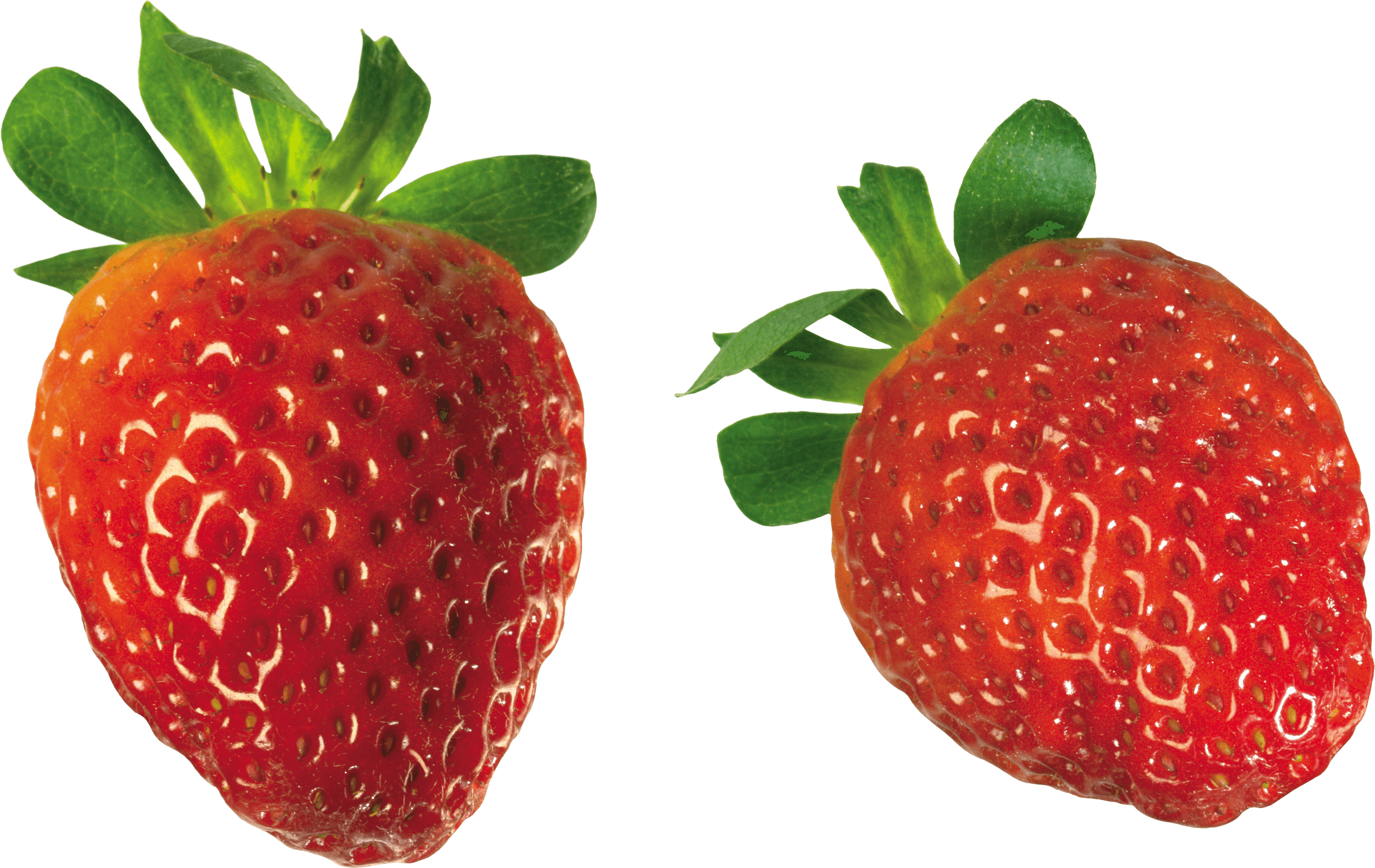 Two Strawberries Transparent Png - Strawberry High Def (3000x1895)