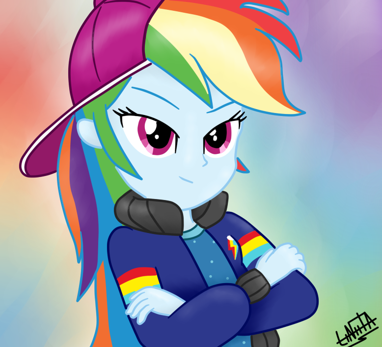 Equestria Girl Rap By Liniitadash23 - Rainbow Dash Equestria Girl (778x706)