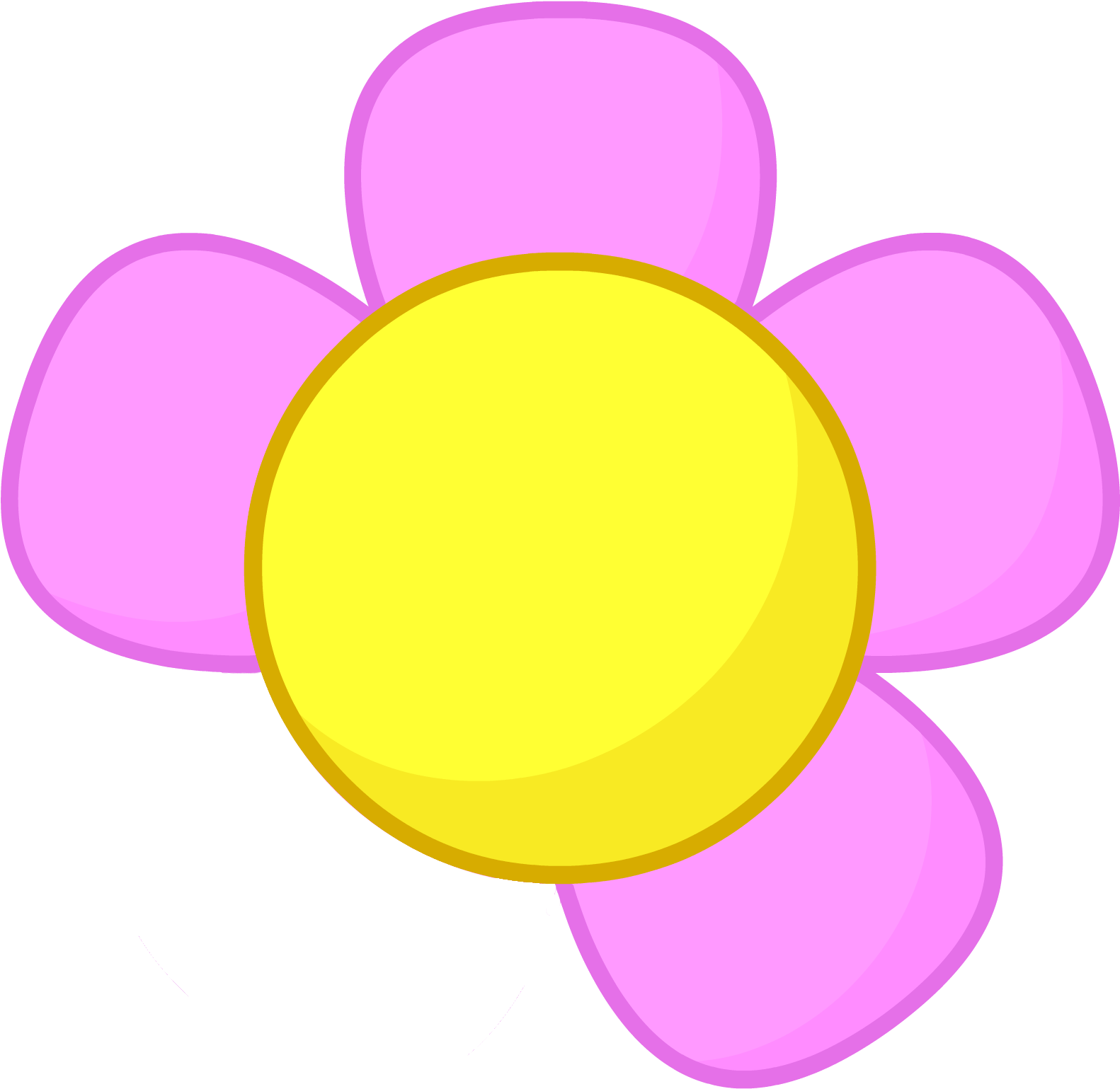 Flower Missing Petal - Battle For Dream Island Flower (1630x1570)