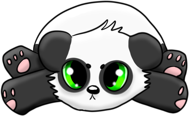 Sad Panda By Spontaneously-silent - Cartoon (800x600)