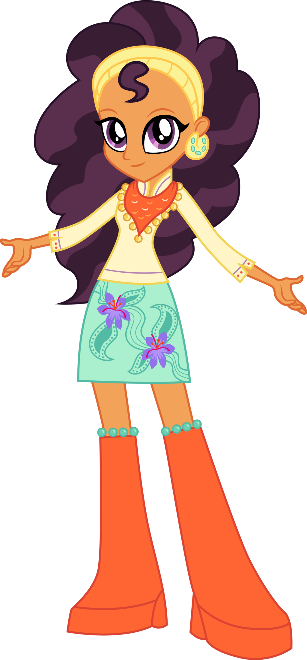 Saffron Masala Equestria Girl By Cloudyglow Saffron - Saffron Masala Equestria Girls (1024x2198)