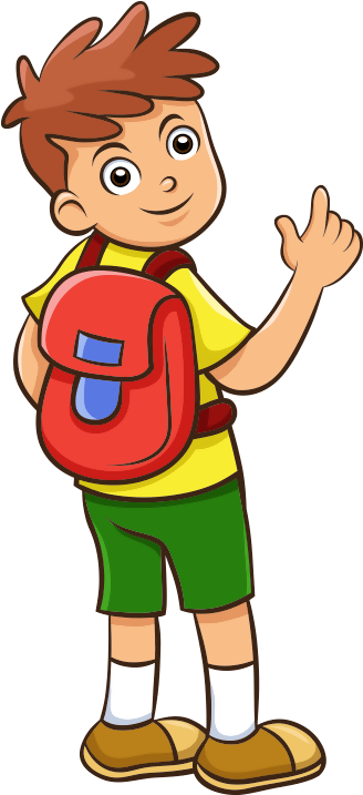 Cartoon Child Drawing Clip Art - الولد في المدرسة كرتون (800x800)