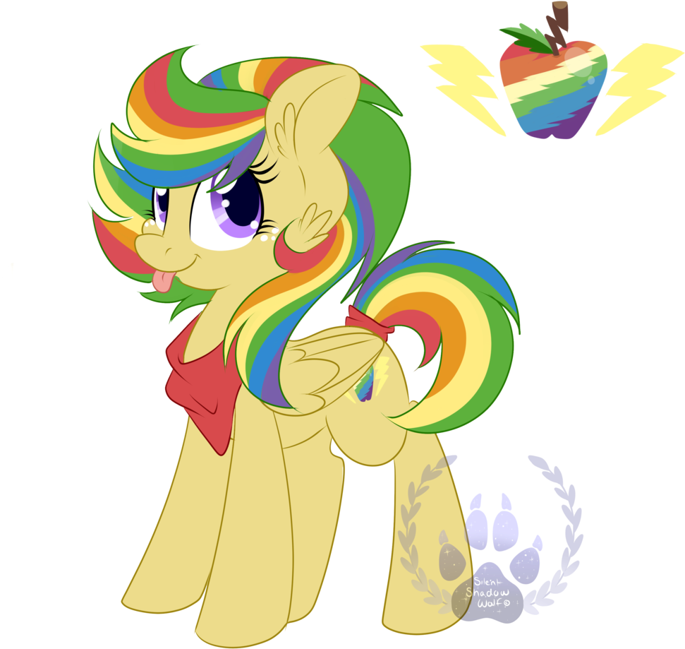 Appledash By Silent Shadow Wolf - Cartoon (1024x1024)