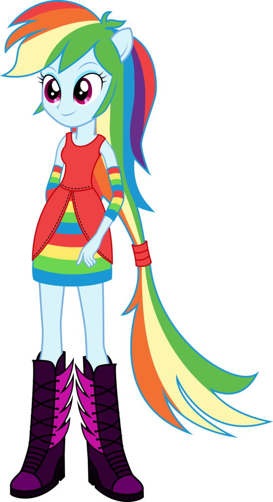 Birdalliance, Dead Source, Equestria Girls, Ponied - Anh Pony Rainbow Dash And Soarin (558x1024)