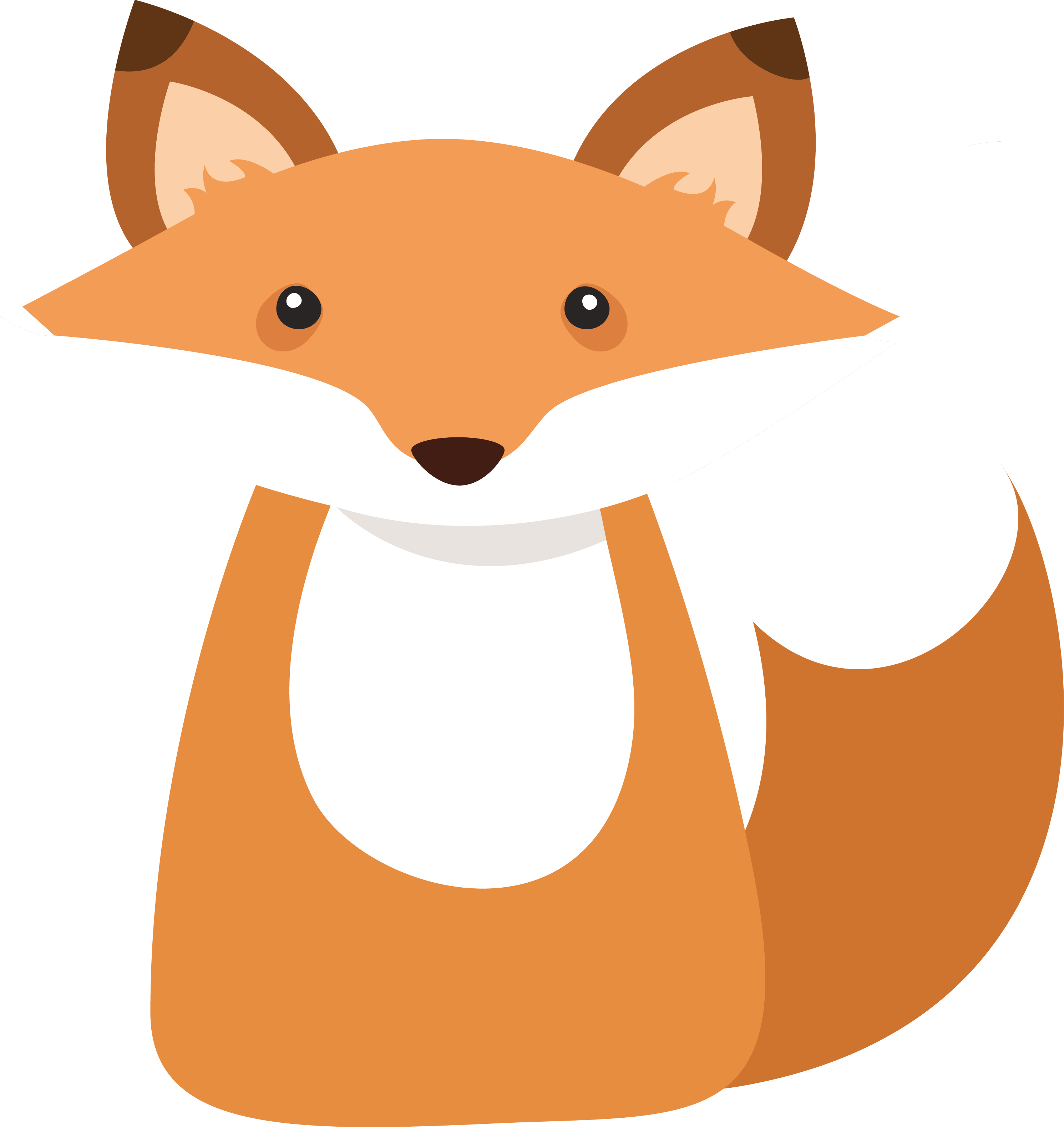 Cartoon Fox Drawing - Happy Birthday Little Fox (2982x3159)