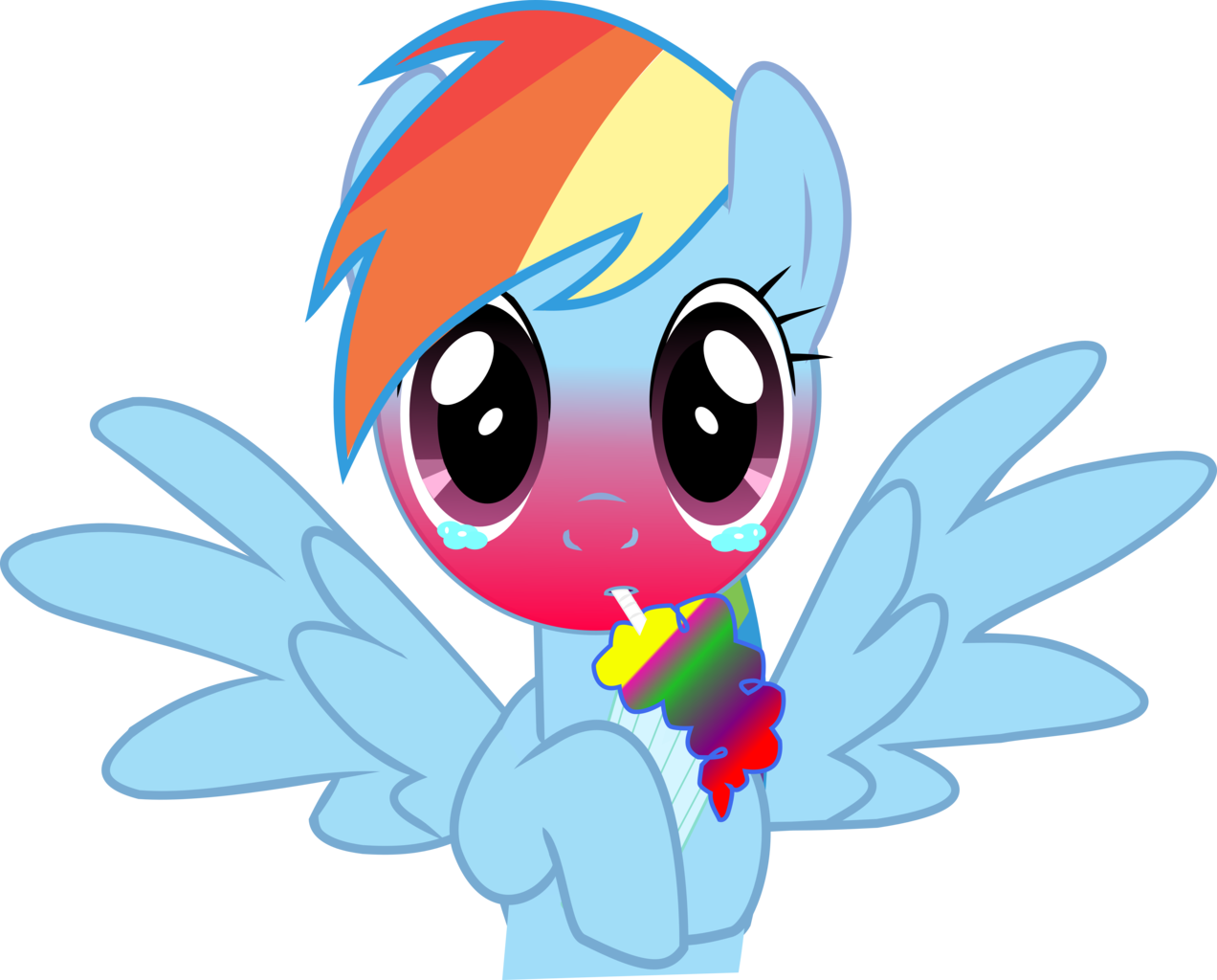 Heavyecho, Burning, Drinking, Milkshake, Rainbow, Rainbow - My Little Pony Plates (pack Of 8) (1272x1024)