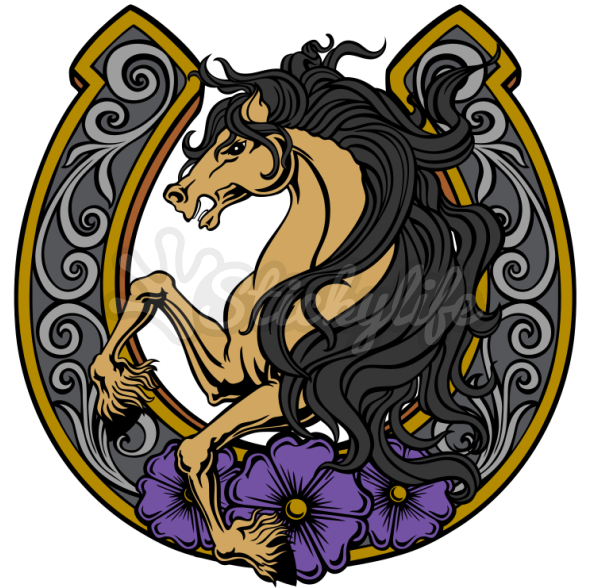 Fairytale Horseshoe Static Cling - Illustration (940x587)