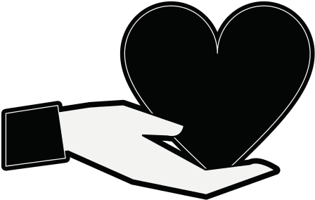 Hand Holding Heart Cartoon Valentines Day Related Icon - Vector Graphics (550x550)