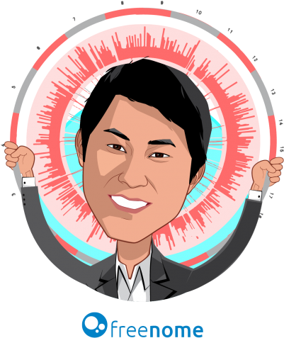 Overlay Caricature Of Gabriel Otte, Who Is Speaking - Cartoon (400x500)