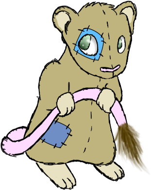 Gerbil Plush By Lions-notice - Cartoon (400x400)