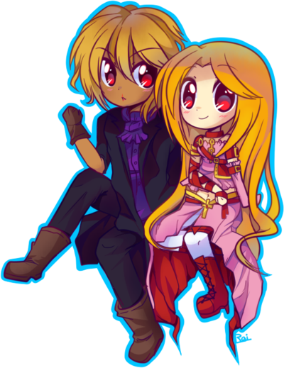 Irl Commission- Blossomed Love By Pekou - Cartoon (400x519)