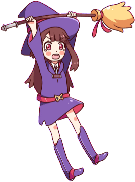 I Love Little Witch Academia, My Fav Is Sucy - Little Witch Academia Gif Akko Bunny (300x416)