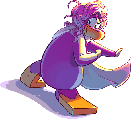 Newgammagalcptimes - Club Penguin Shadow Guy And Gamma Gal (457x415)